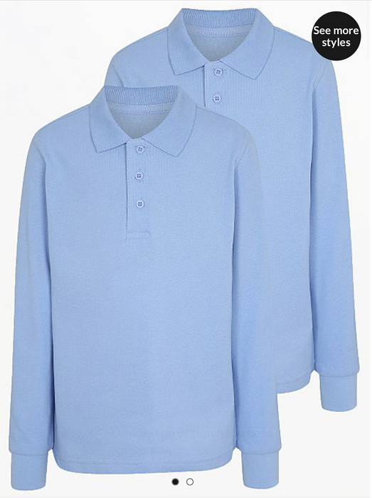 asda long sleeve polo shirts