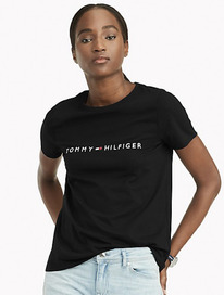 TH ESSENTIAL LOGO T-SHIRT deep black