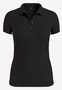 TH SLIM FIT SOLID POLO Meteorite