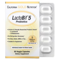 California Gold Nutrition, LactoBif 5, ����������, 5 ���� ���, 60 ���.������