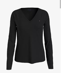 TH LONG-SLEEVE V-NECK T-SHIRT Dark Sable