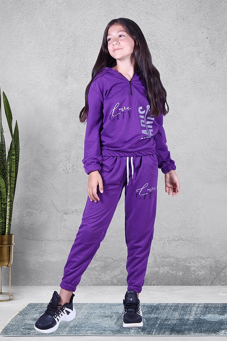 Отзывы покупателей о FYK KDS Спортивный костюм на молнии для девочекFYK00154 Фиолетовый - Интернет-магазин Закупись