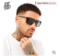Mandmdirect DFND London Mens Wrap Sunglasses Black