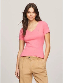 TomH V-Neck Favorite T-Shirt Glamour Pink