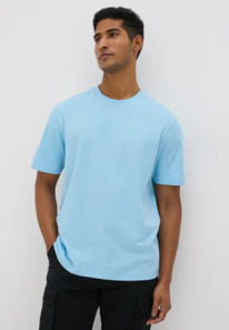 Matalan Blue Essential Crew Neck T-Shirt
