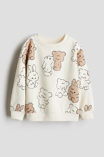  Sweatshirt Cream/Teddy bears