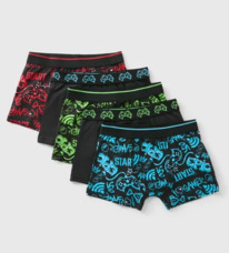 Matalan / Boys 5 Pack Gamer Print Boxers (6-13yrs)