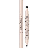 Eveline �������� �/���� ��  �������  ������ � BLACK ����� EYELINER & STAMP 2in1 