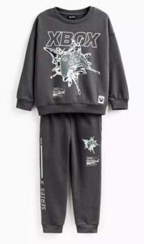 Tuclothing XBOX Foil Graphic Print Sweatshirt & Joggers Set