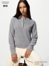 uniqlo Wollmix Pullover (Polokragen)