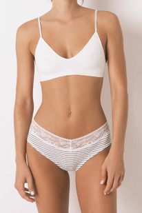 womensecret Weite Baumwoll Hipster Naturwei&szlig;