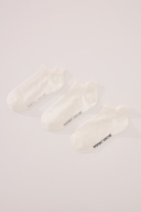 womensecret 3er-Pack kurze Socken Wei&szlig;