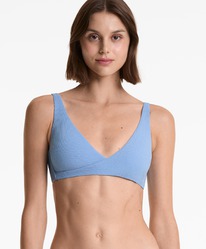 oysho Neckholder-Bikini-Top mit Kreuzmuster in Piqu&eacute;