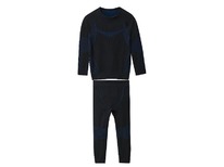 lidl Kinder-Seamless-Funktionsunterwsche, 2-teilig  Schwarz