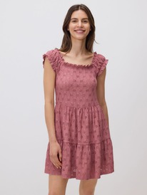 reserved Minikleid mit Lochmuster