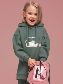 12.04 Pelican Толстовка для девочек GFNC3337 Хаки 12.04 Pelican Толстовка для девочек GFNC3337 Хаки