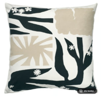 ikea DRABOR Kissenbezug, schwarz/hellbeige, 50x50 cm