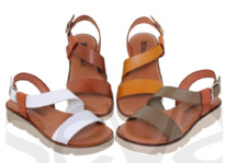 sevacalzados Blusandal Damen Ledersandalen 166BLU