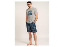 lidl Herren Pyjama beige/blau lidl Herren Pyjama beige/blau