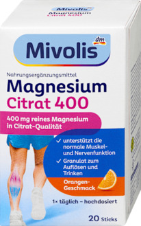 dm Magnesium Citrat 400 Granulat Sticks 20 St, 120 g