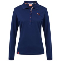sportspar PUMA Damen Langarm Premium Polo-Shirt 894420-01