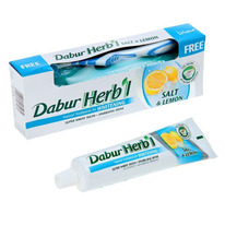 Dabur Herbl Toothpaste Salt & Lemon with Toothbrush / ����� ������ ����� �������