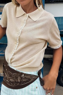zara STRICKJACKE MIT KURZEN &Auml;RMELN UND SPITZE