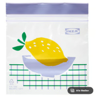 ikea ISTAD Beutel, wiederverschliebar, bunt/gemustert, 0.3 l