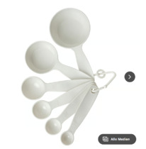 ikea UPPFYLLD Messlffel 6er-Satz, elfenbeinwei