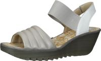 outlet46 Bequeme FLY London Sandalen Schlupfschuhe f&uuml;r Damen P501414 001 Si