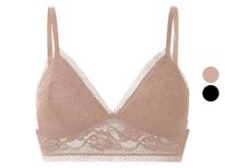 lidl Damen Bralette mit Spitze Beige