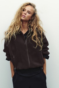 hm Jacke aus Teddyfleece