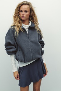 hm Jacke aus Teddyfleece