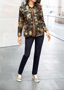 christmann  Witt Weiden Sweatjacke, marine-goldfarben