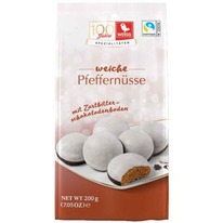 worldofsweets Weiss Weiche Pfeffern&uuml;sse mit Schokoladenboden 200g