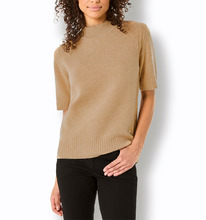 christmann Merino-Kaschmir-Pullover, camel-meliert