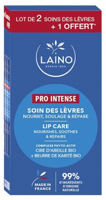 cocooncenter Laino Pro Intense Lippenpflege 3 x 4 g Packung, Davon 1 Geschenkt