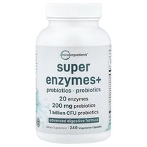 Micro Ingredients, Super Enzymes+, ��������, 240 �������������� ������