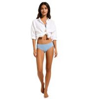 outlet46 schlichte Damen Bikini Hose Bikini-Slip mit normalem Beinausschnitt Bad