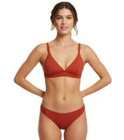 outlet46 schlichtes Damen Bikini Oberteil in Wickeloptik Badebekleidung f&uuml;r