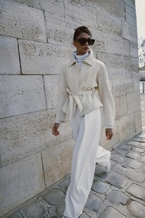 zara PEPLUM-JACKE MIT G&Uuml;RTEL