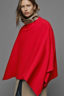 zara EINFARBIGE STRICK-CAPE